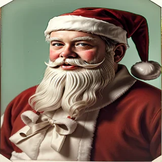 images of vintage santa
