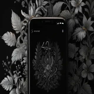 black wallpaper phone