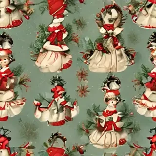 vintage christmas images to print