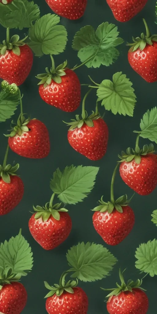 strawberry wallpaper aesthetic