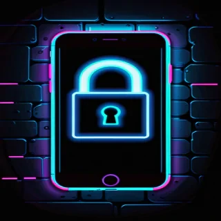 lock screen neon wallpaper iphone