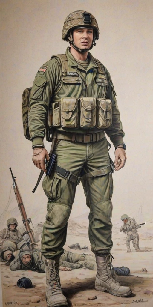 army drawing