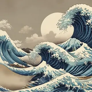 the great wave wallpaper