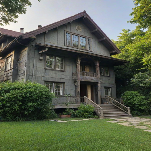 background of the house