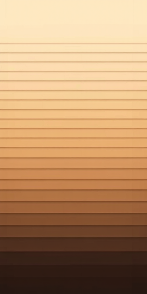 Create a smooth gradient image with horizontal stripes in shades of beige, brown, and cream, captured with a Canon EOS R5, 50mm lens, f/1.8 aperture, ISO 100, and a shallow depth of field for a soft background effect.