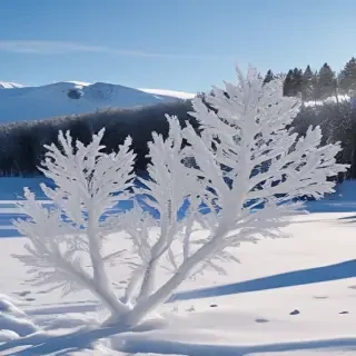 transparent snow