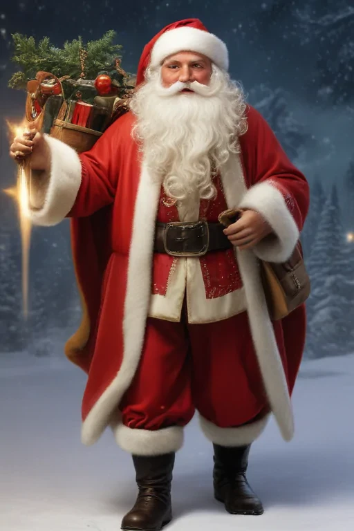 vintage santa images free