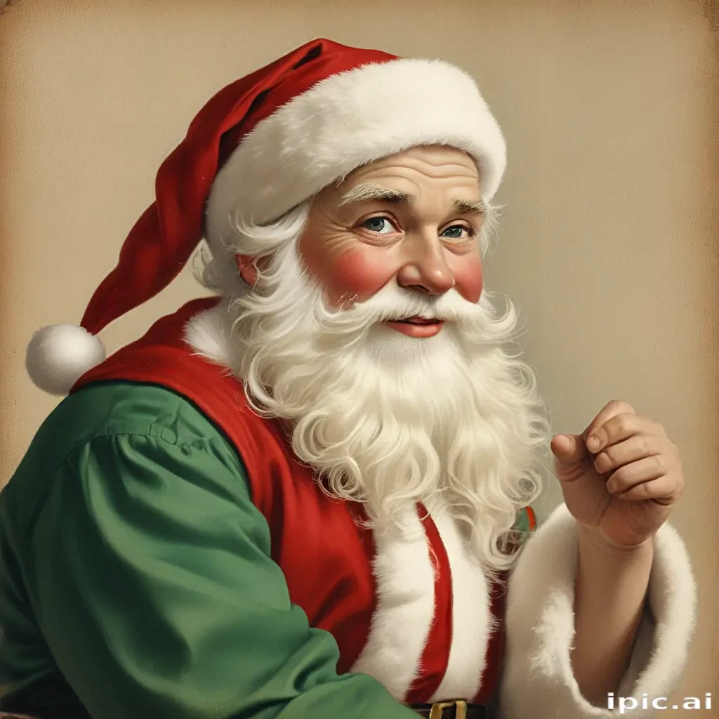 vintage santa images free