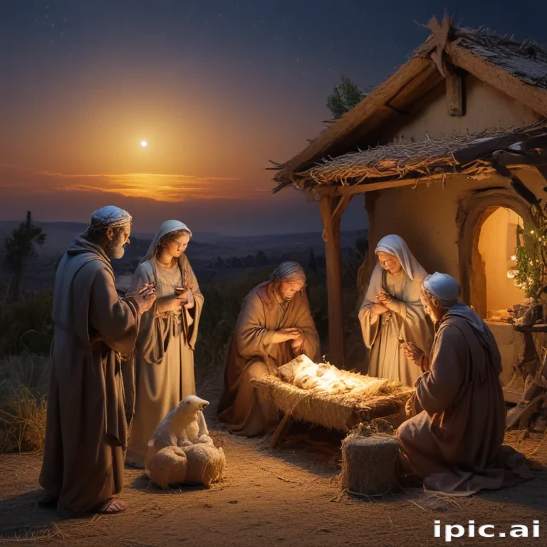free christmas nativity scene