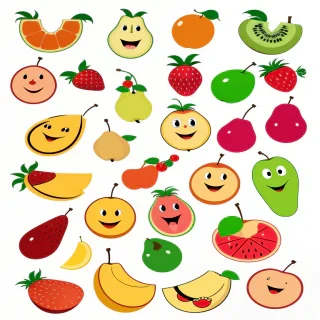 cartoon fruit