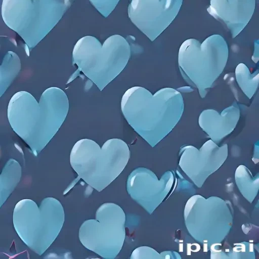 blue heart wallpaper