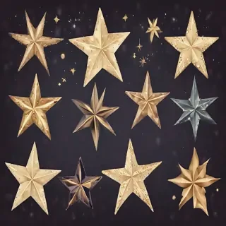 christmas stars clipart