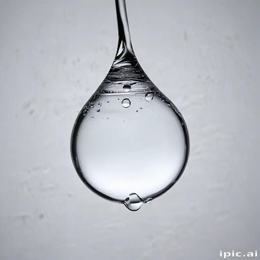 transparent water drop