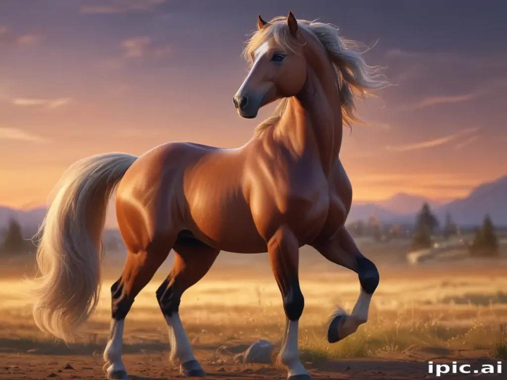 image of a cartoon horse