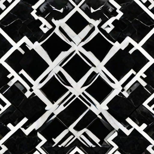 black with white pattern