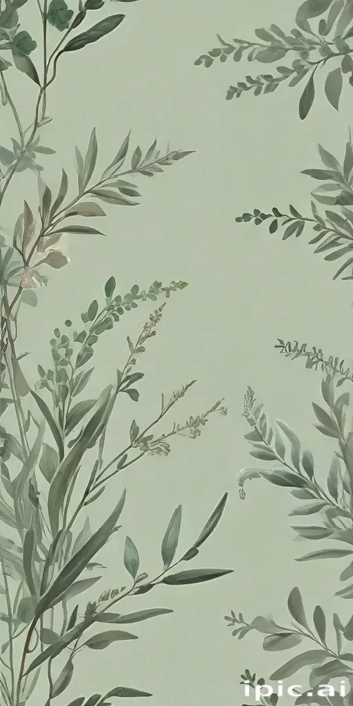 sage green background aesthetic