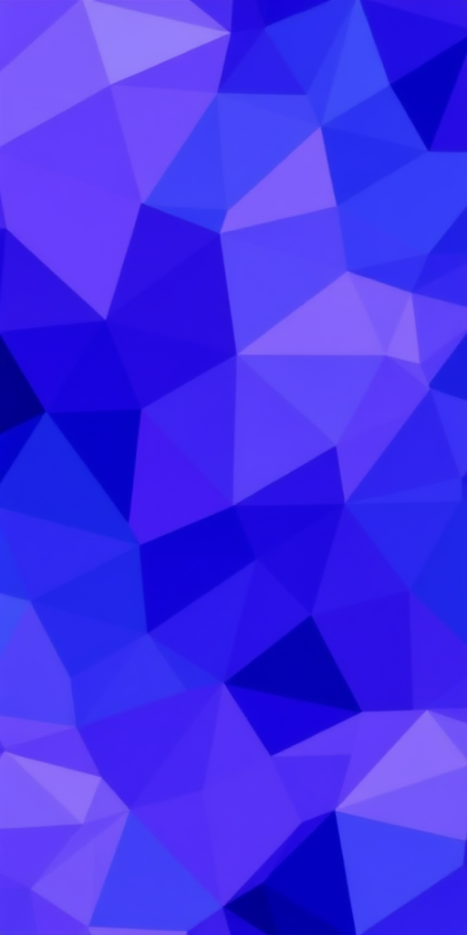 create a seamless abstract background with shades of deep blue and purple in a geometric, faceted pattern