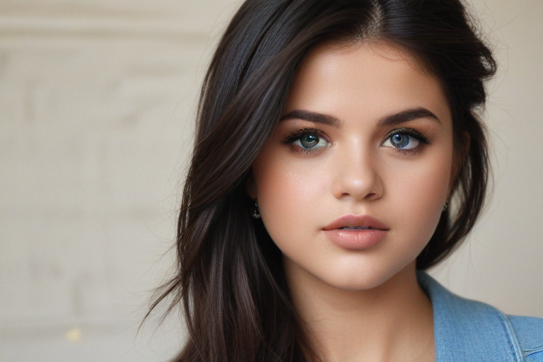 selena gomez blue eyes