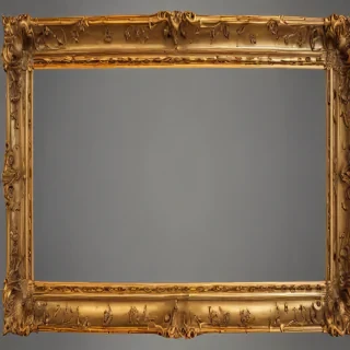gold frame transparent background