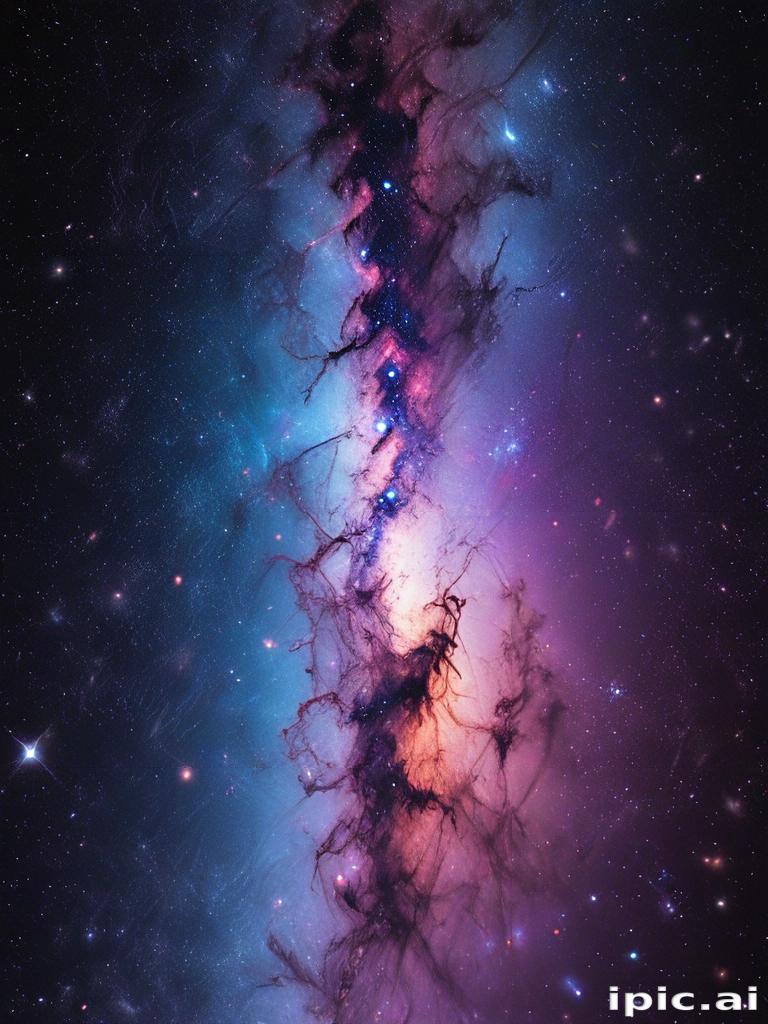 Vibrant Cosmic Nebula Showcasing the Beauty of the Universe's Depths