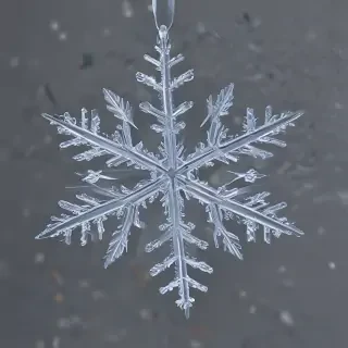 transparent snowflake