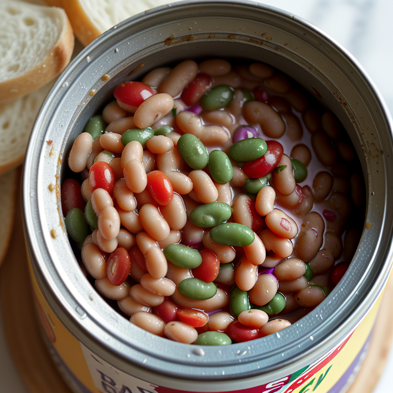 three bean salad in a can