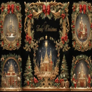 christmas clip art frames