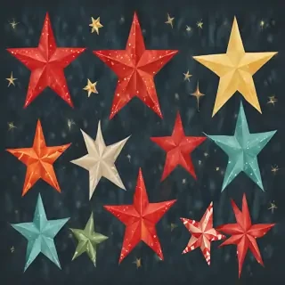 christmas stars clipart