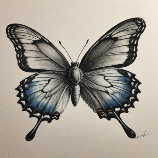 drawing pic of butterfly