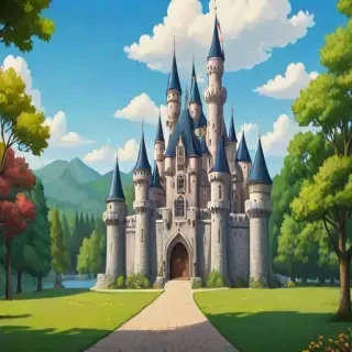 castle in cartoon