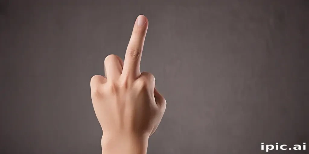 middle finger background