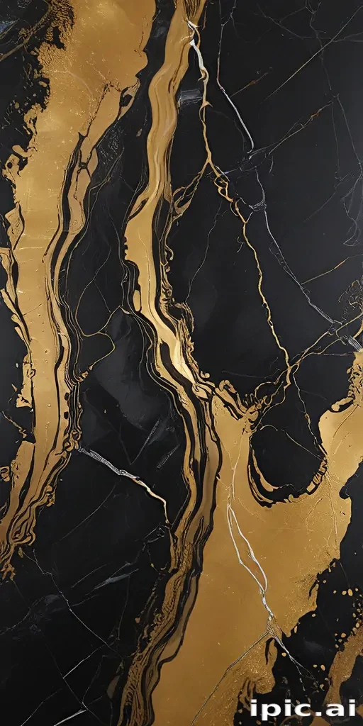 black and gold marble background