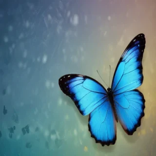 blue butterfly background
