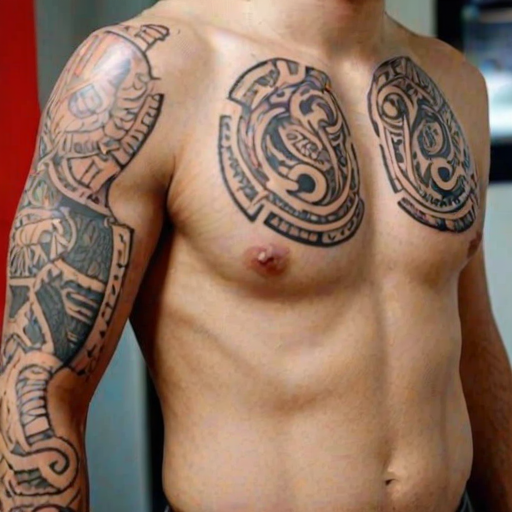 male rib tattoos