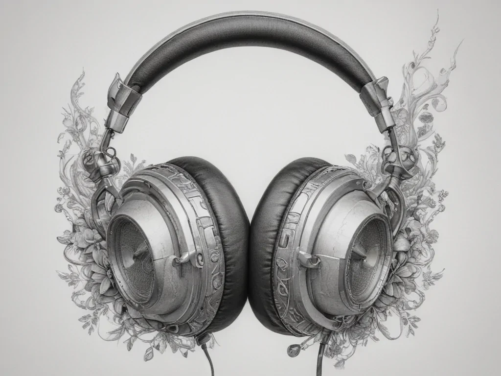 headphones drawing
