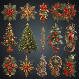 christmas clip art transparent background