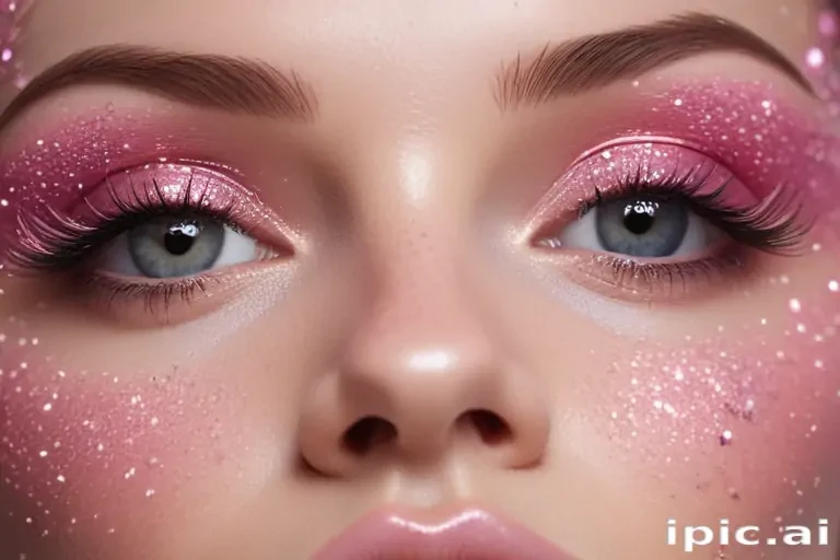 pink glitter aesthetic