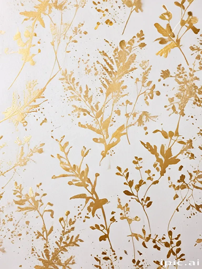 white background gold