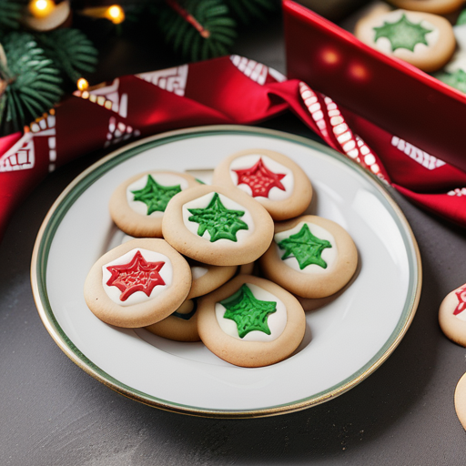 christmas cookies on a plate