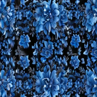 blue floral background