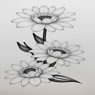 flower aesthetic drawings