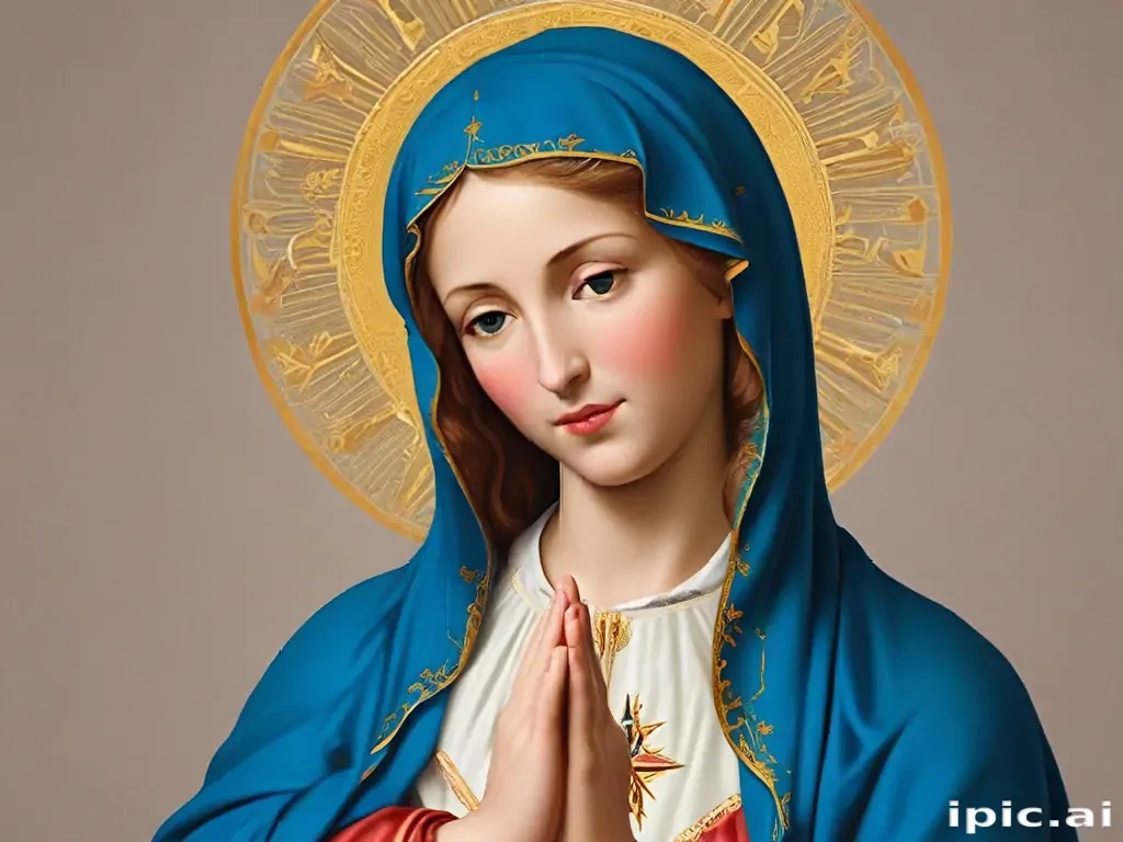 virgin mary clip art