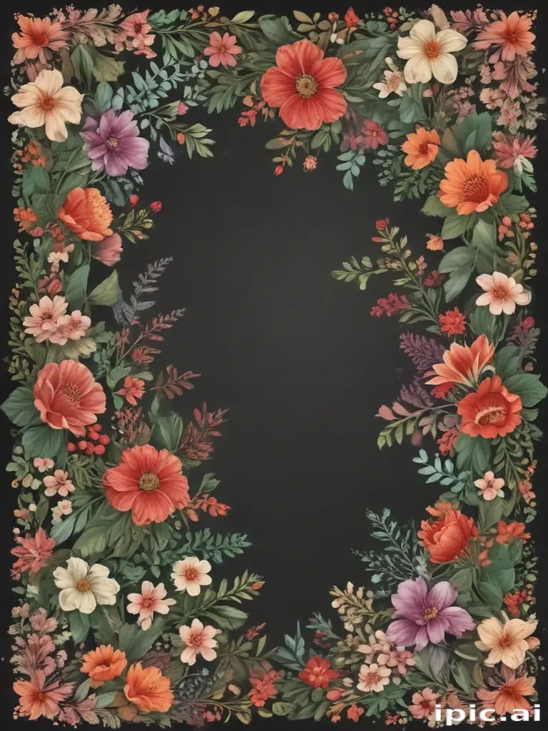 floral page borders