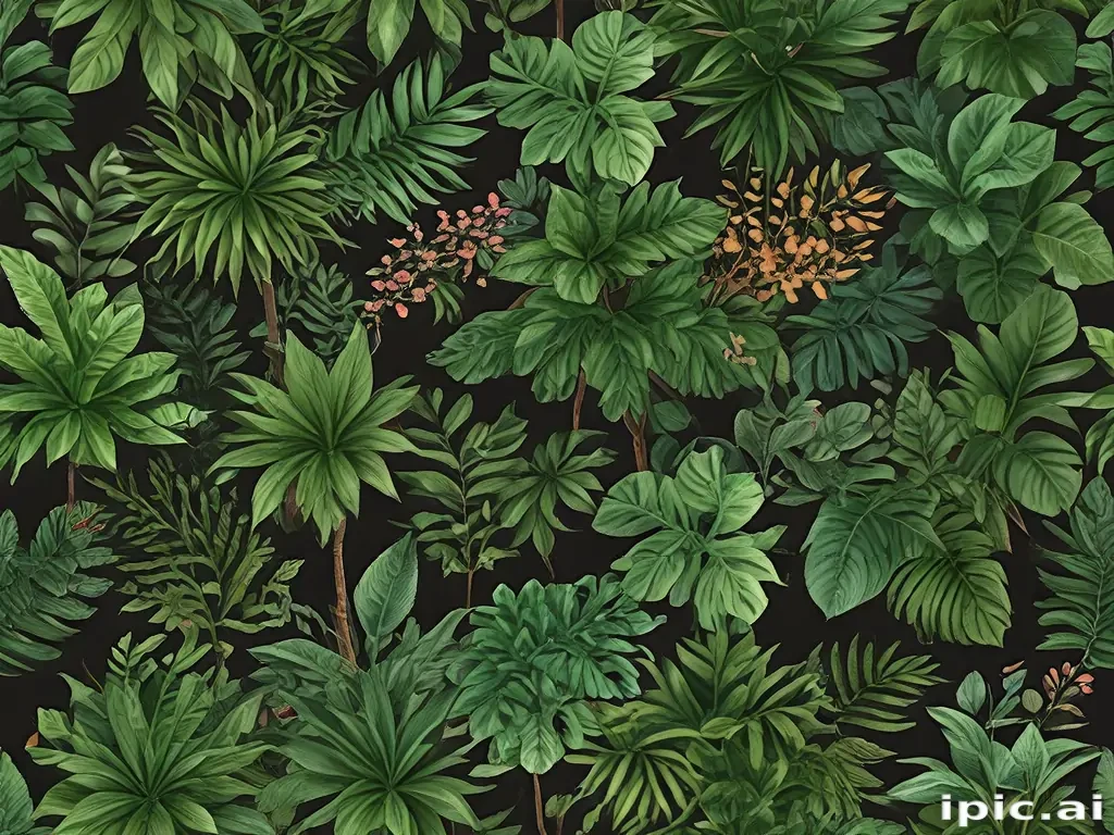 plants no background