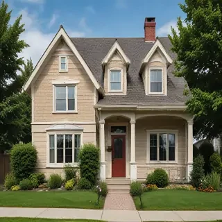 background of a house