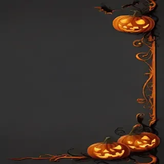 halloween border transparent