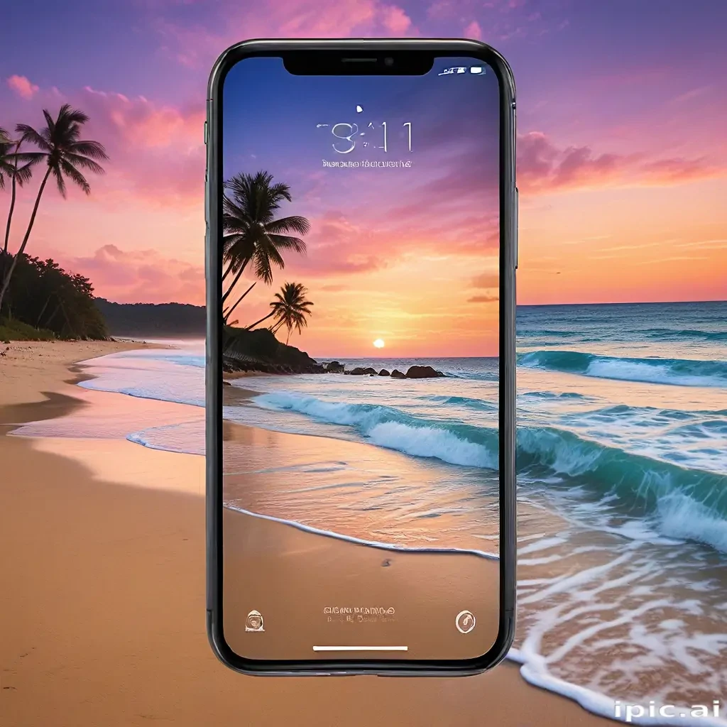 beach screensaver iphone