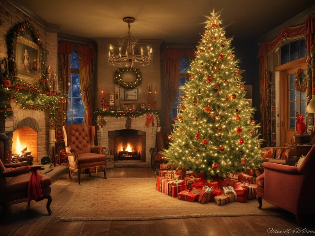 old fashioned christmas pictures