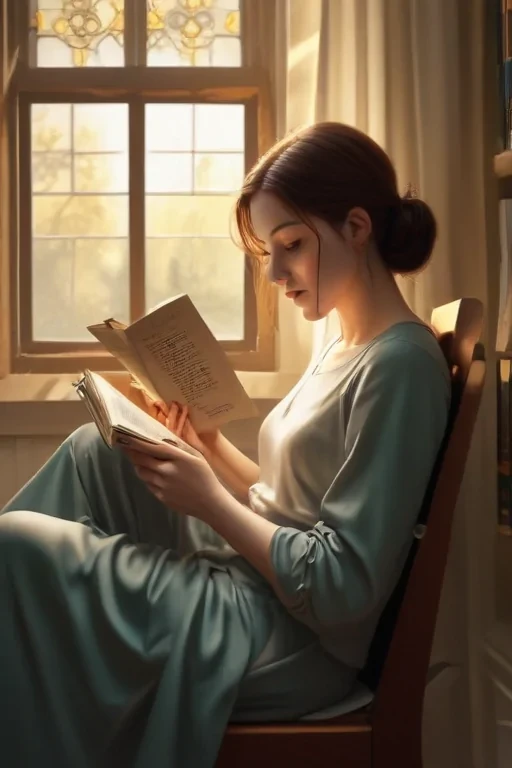 cartoon of reading