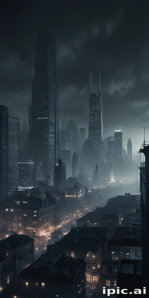 dark city background